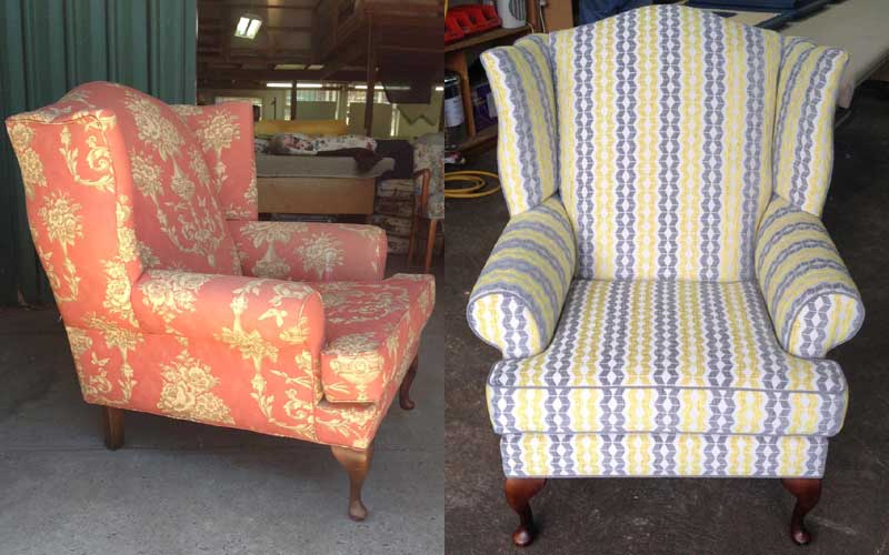 Restoration & Reupholstery - Wingback Chair