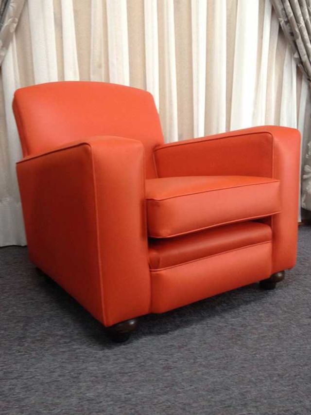 Club Chair - Domestic Furniture Restoration & Reupholstery - Windsor, Hawkesbury, Western Sydney